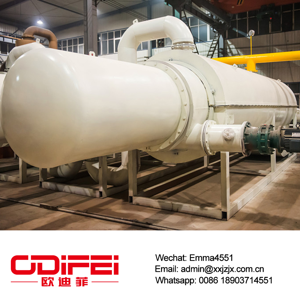 Reattore di pirolisi per pneumatici esausti a flusso continuo