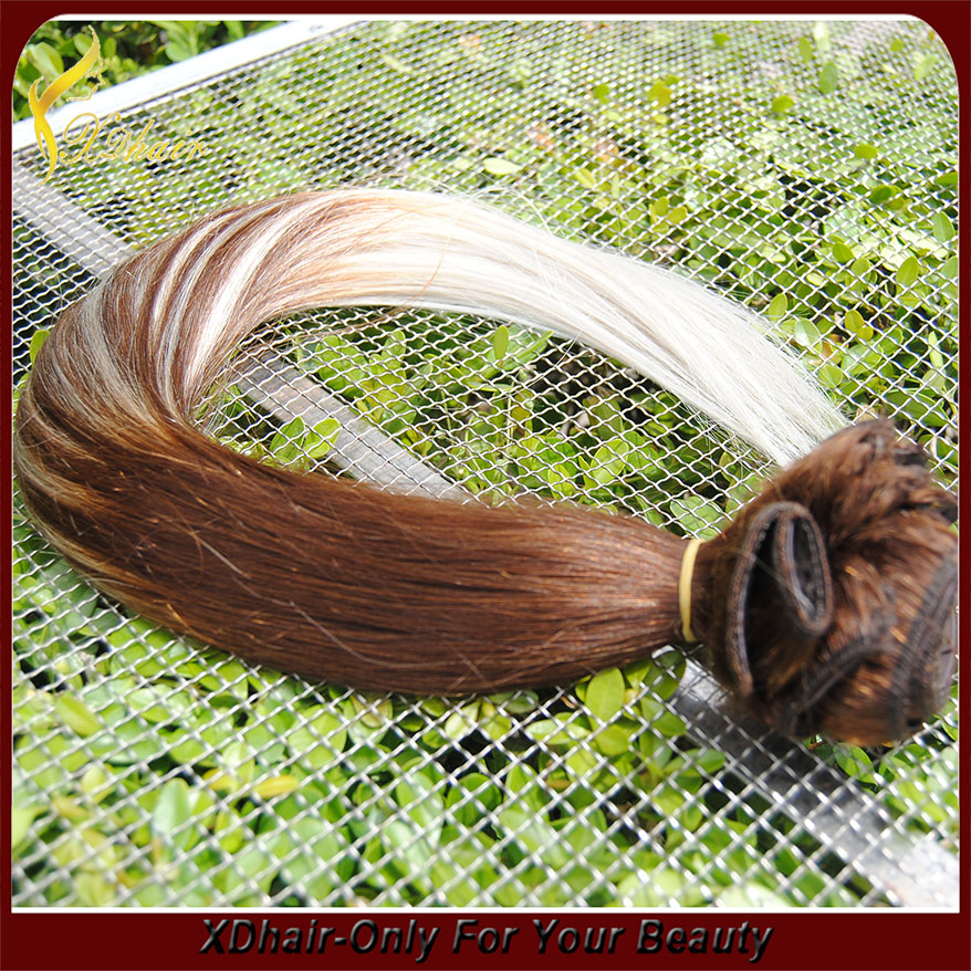 100% 6A Grade clip in menselijk haar uitbreiding goedkope groothandel brazilian hair
