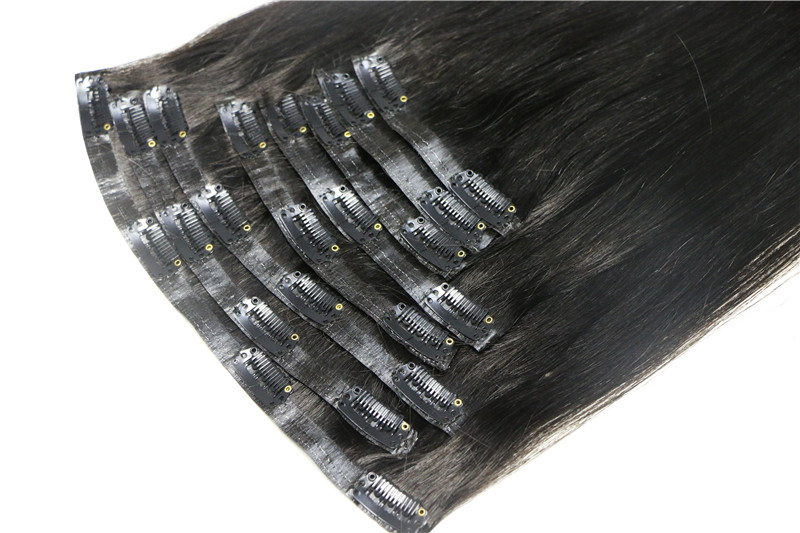 100%Clip In Human Hair EXtension Factory Wholesale Cheap Clip Hair In Bulk