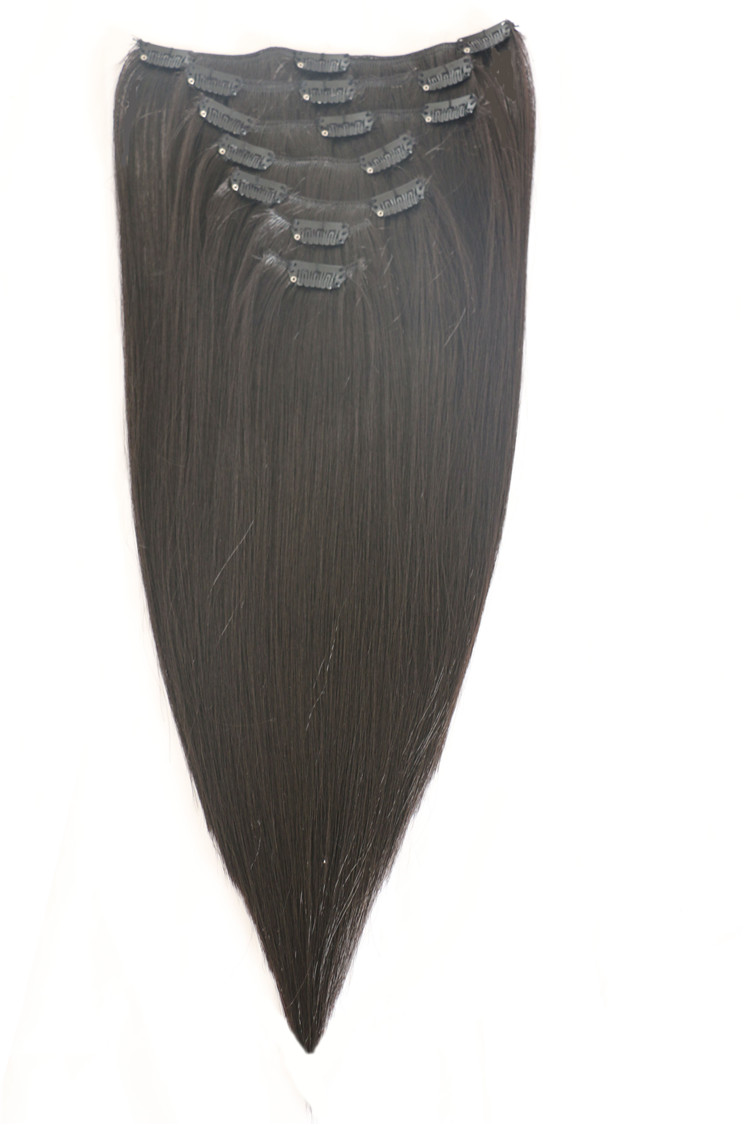 100% Human Hair Full Head Clip On Hair Extensions