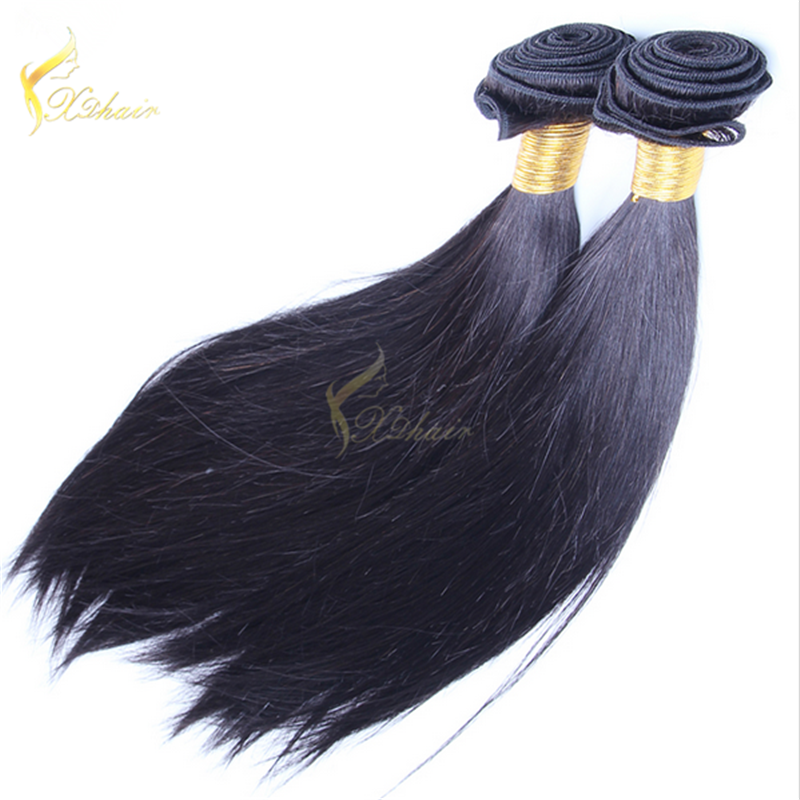 100% Remy Brazilian Human Hair Unprocessed Natural Black Color Weft Weave Body Wave18"