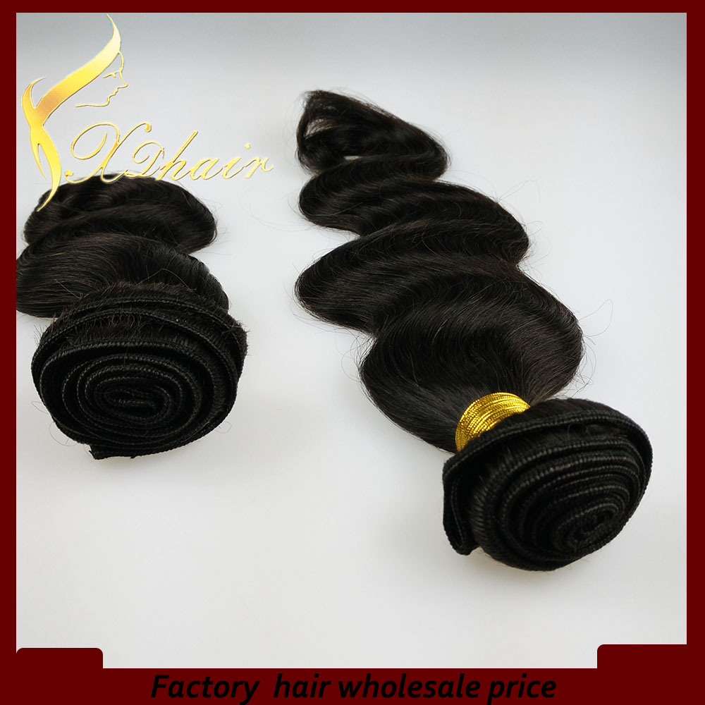 100% human hair wave top quality 100g bundles natural color hair
