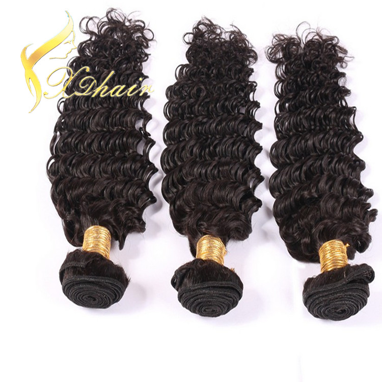 100% remy hair Cheap human hair weaving Virgin Hair extensions Black Color unprocessed brazilian Virgin hair Deep wave