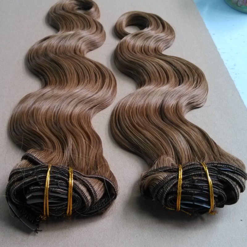 100% unprocessed brazilian virgin cheap 100% human hair clip in hair extension
