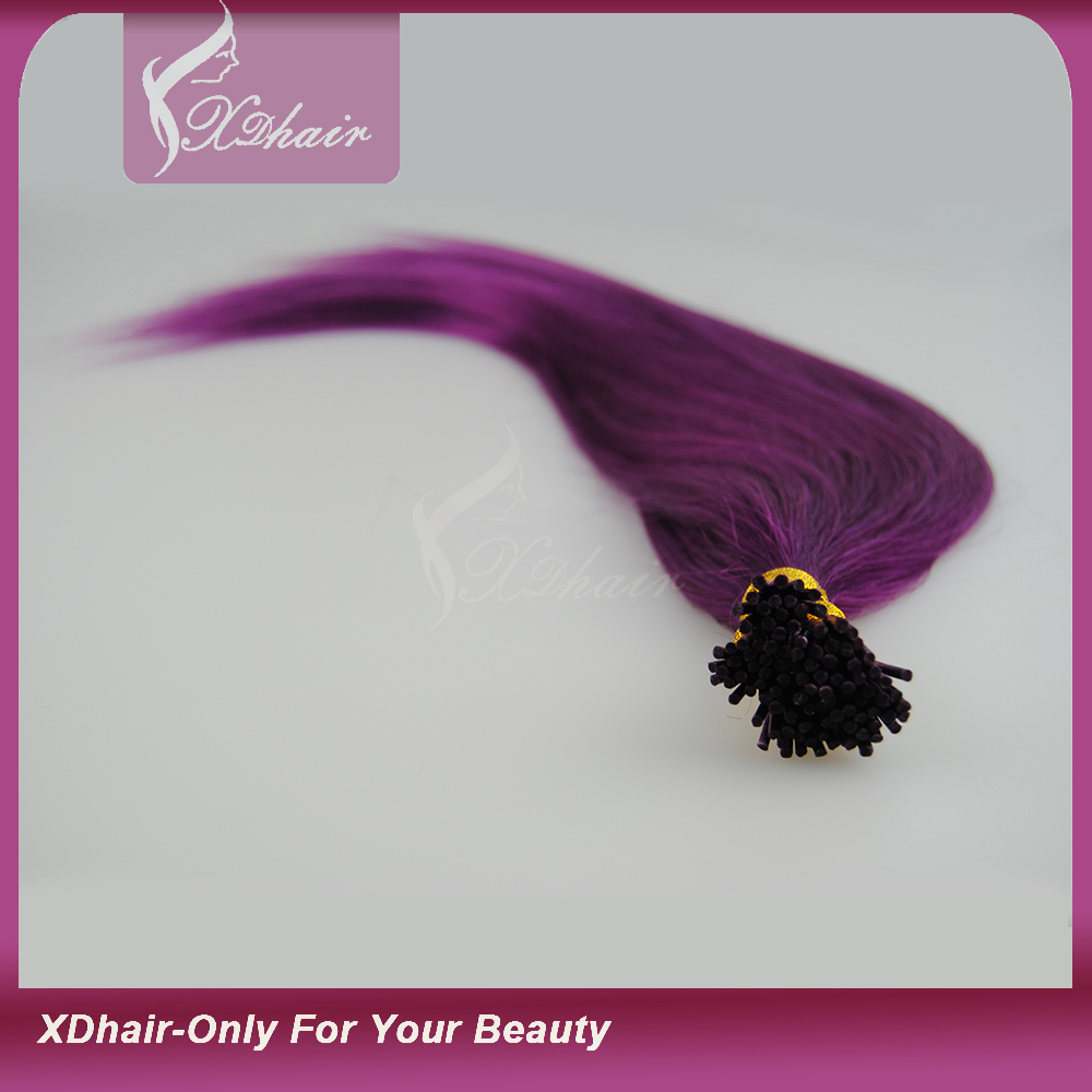 24inchスティックヒントヘアストレート人間の髪の毛100S 100グラム私は在庫の毛延長ヒント