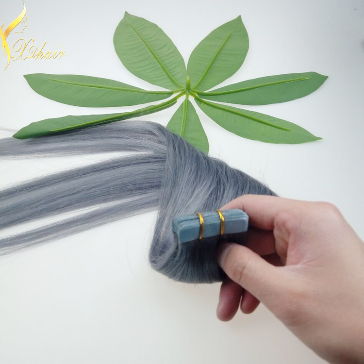 2015 New arrival aliexpress silk straight brazilian gray hair weave cheap tape hair extensions