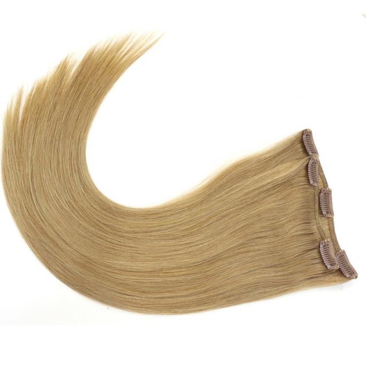 2016 Best sale new arrival luxury double drawn unprocessed clip in hair extensions