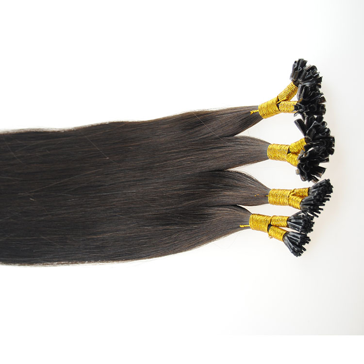 2016 Best selling no tangle no shedding silk straight double drawn pre-bonded hair extension brazilian kinky curly