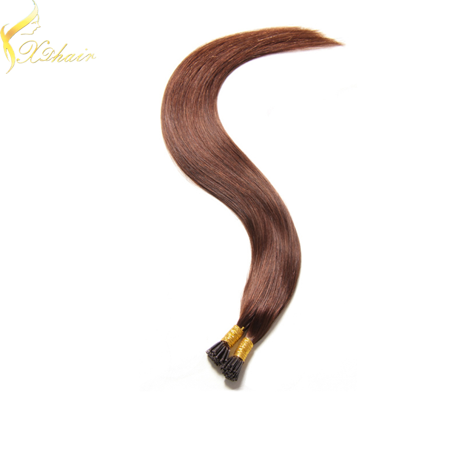 2016 Double drawn prebonded hair extension i tip hair extension indian remy hair 6a