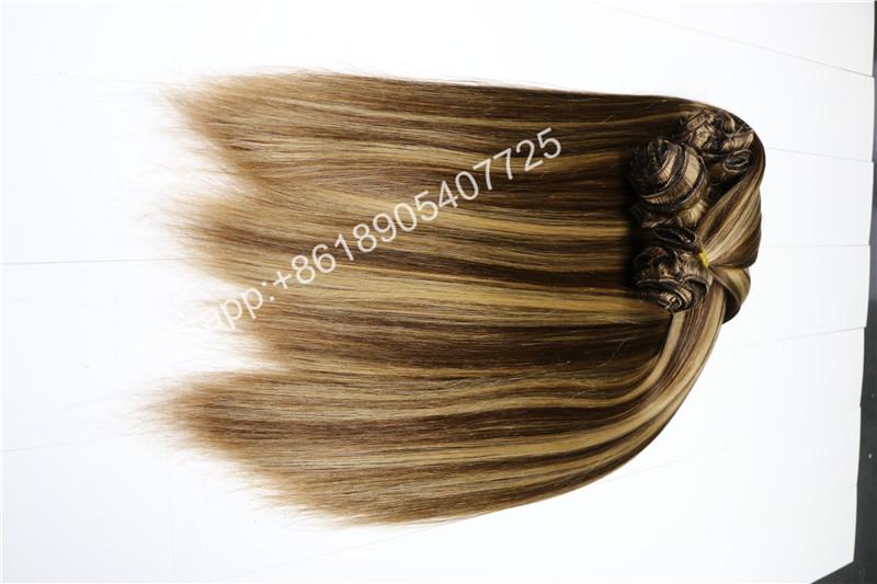 2016 Hot Selling!!! Wholesale Price Direct Factory Wholesale Double Drawn Thick Ends Remy Clip In Hair Extension