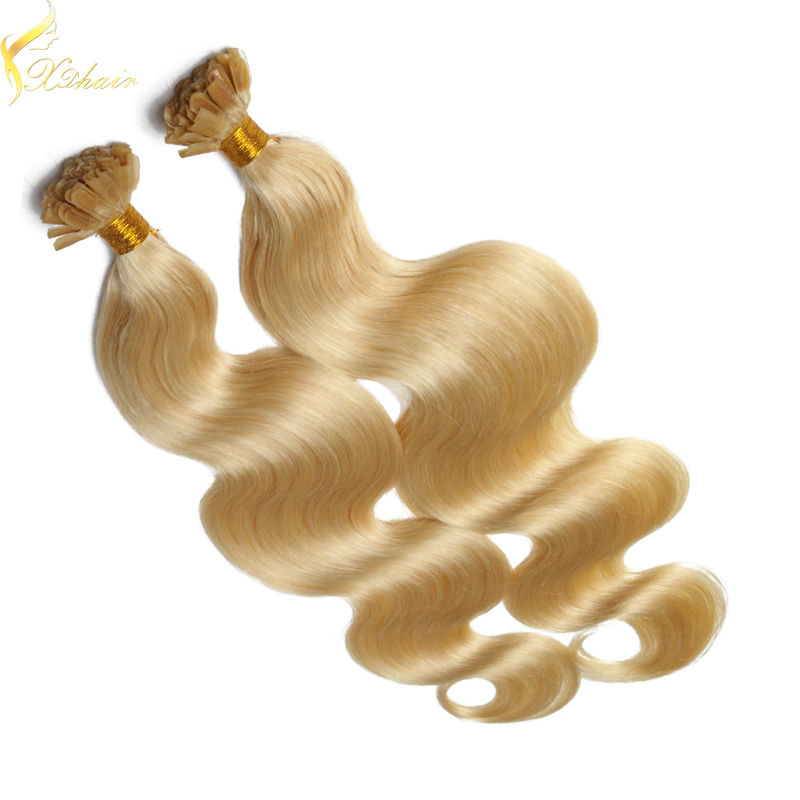 2016 double drawn unprocessed remy indian double drawn u tip hair