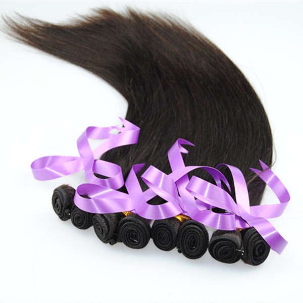 2016 hot sale high quality 8-32 inch, Golden yellow long straight hair human remy hair extension hair weft