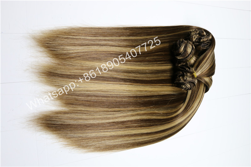 2017 Fashionable and cheap Brazilian 100% remy human hair clip in hair