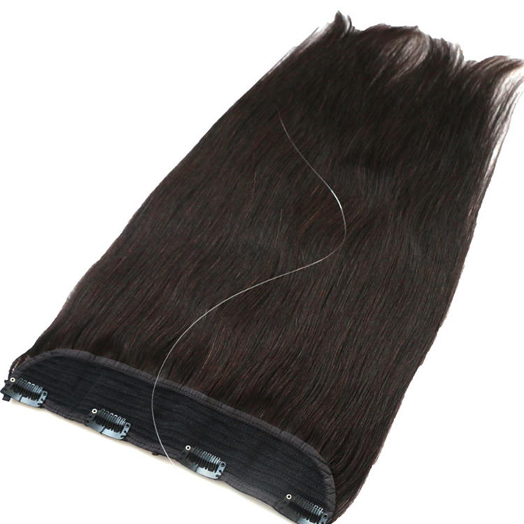 2017 double weft wholesale virgin cheap remy hair extensions clip in one piece