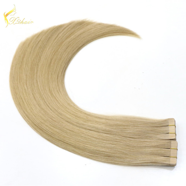 20inch 100% remy human hair pu weft brazilian hair extension for white women