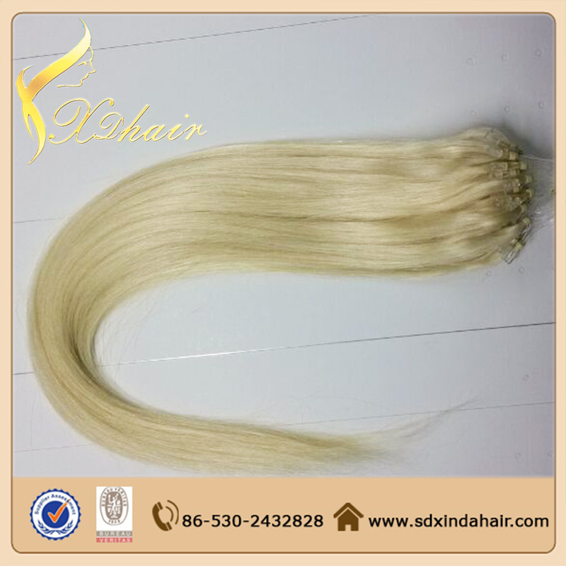 6A+ grade new style most popuar high quality factory price micro loop ring hair extension