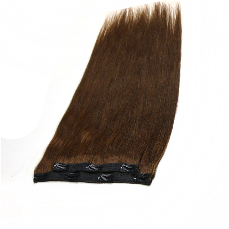 Aliexpress china grade 8A 100% Brazilian virgin remy human hair double weft clip in hair extensions