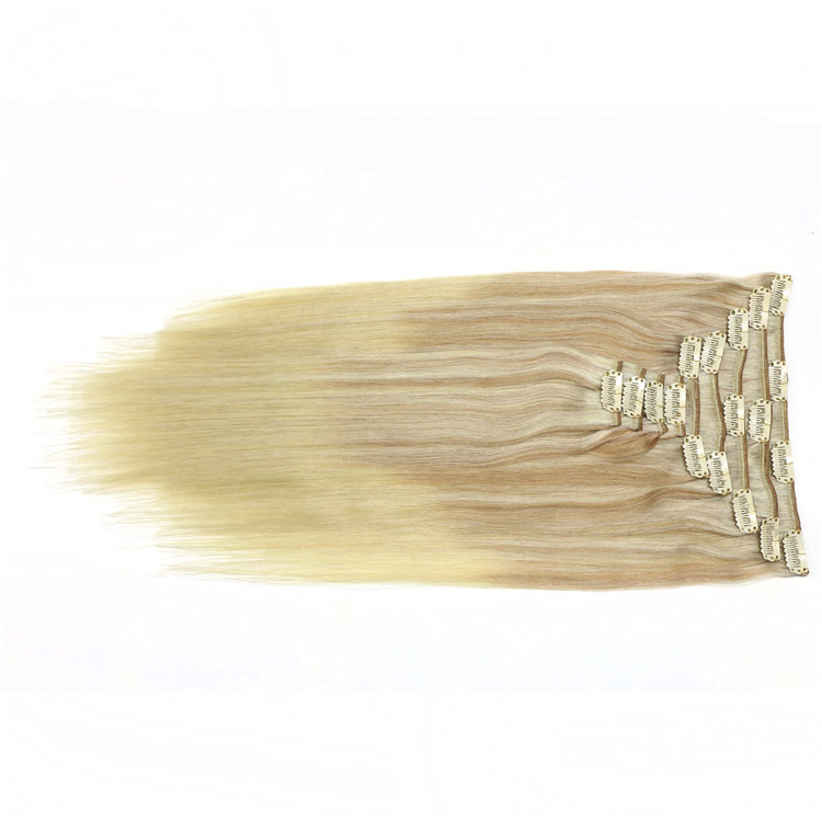 Aliexpress china wholesale factory price for black women 100% Brazilian virgin remy human hair double weft clip in hair extensions