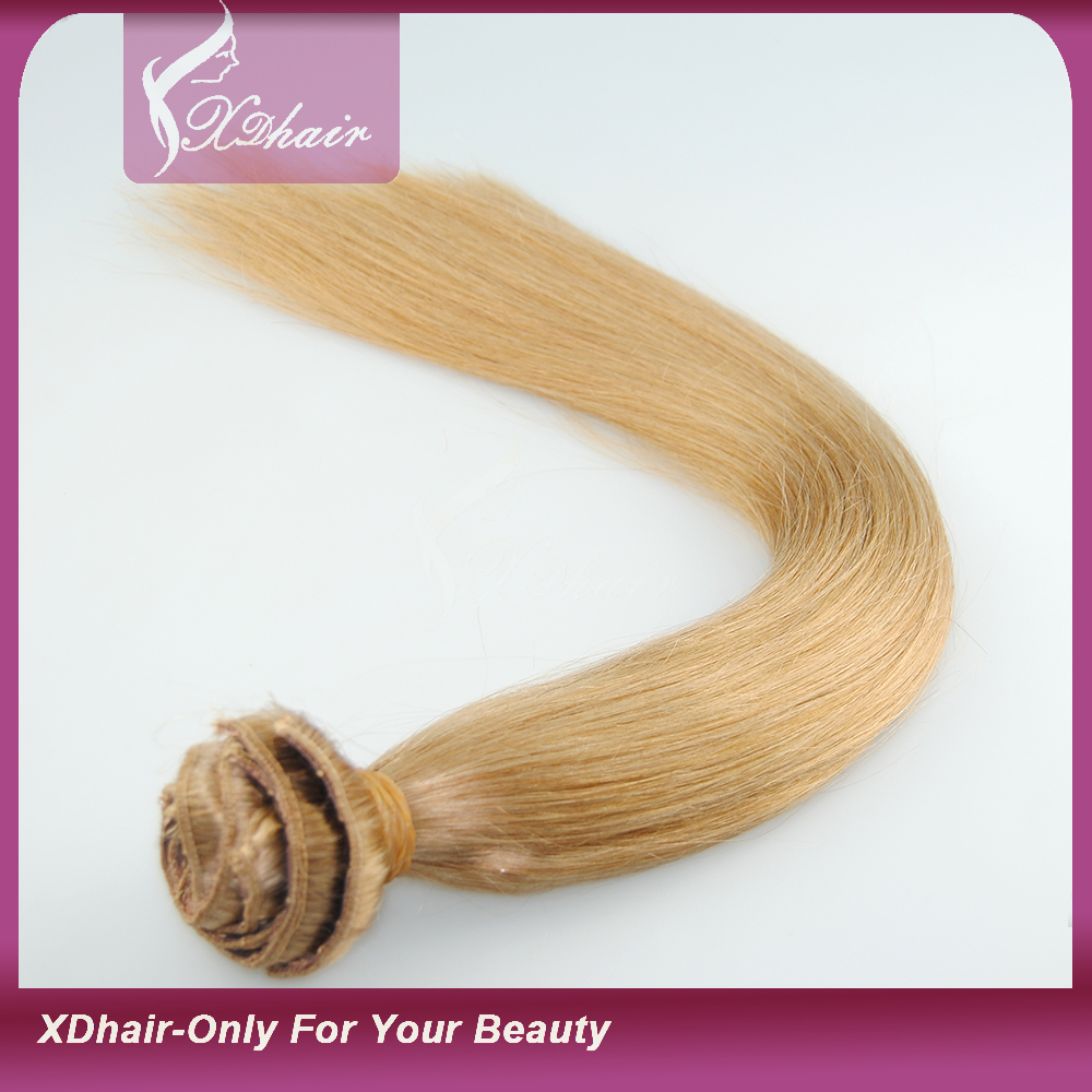 Best Selling Wholesale Brazilian virgin hair 100% Remy clip in hair extensions