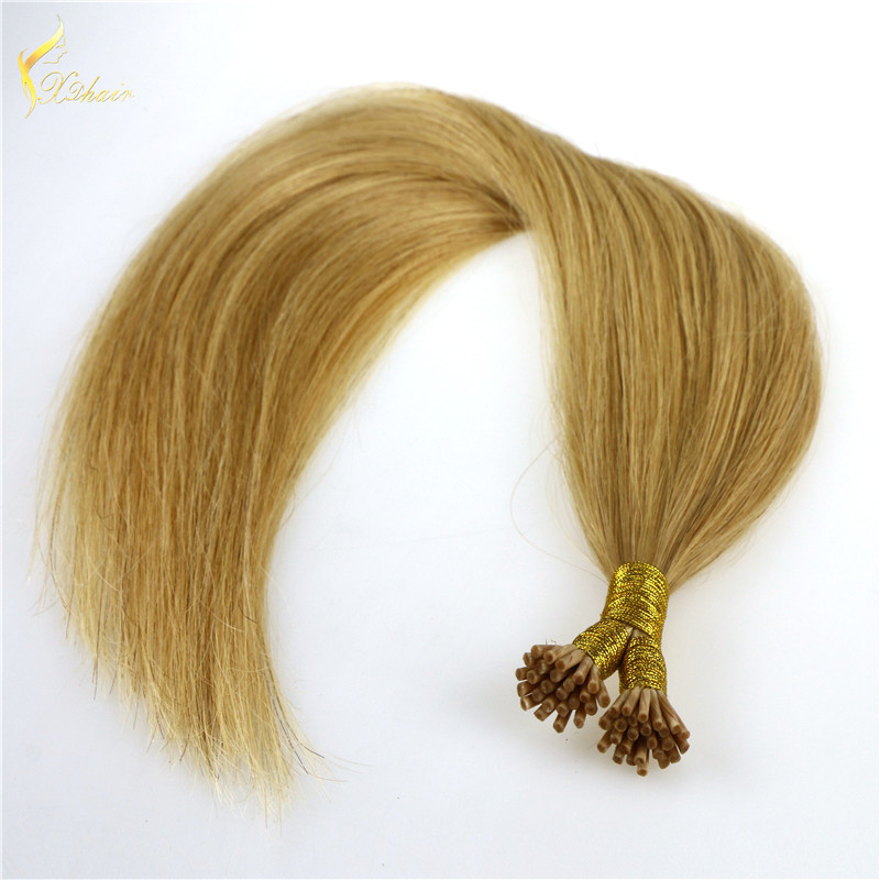 Best selling brazilian virgin I/U/V/Flat tip hair extension high quality wholesale i tip human hair extension