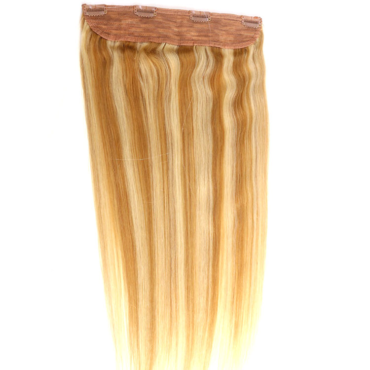 Best selling double weft double drawn cheap one piece clip in body wave hair extension