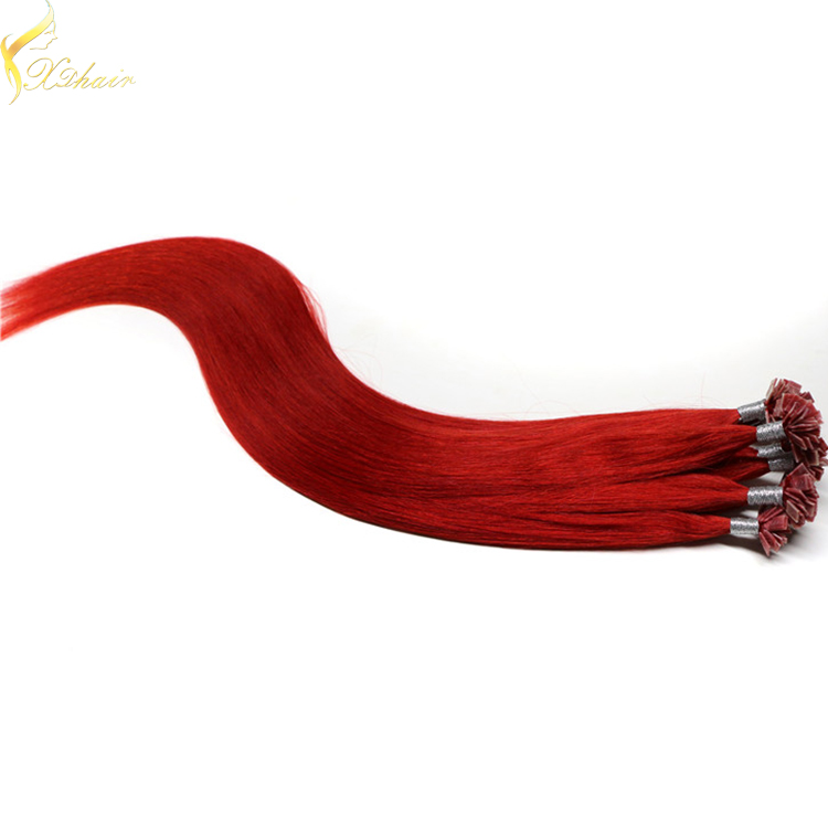 Best wholesale websites 100% remy cuticle tangle free 0.8g silky straight flat tip hair