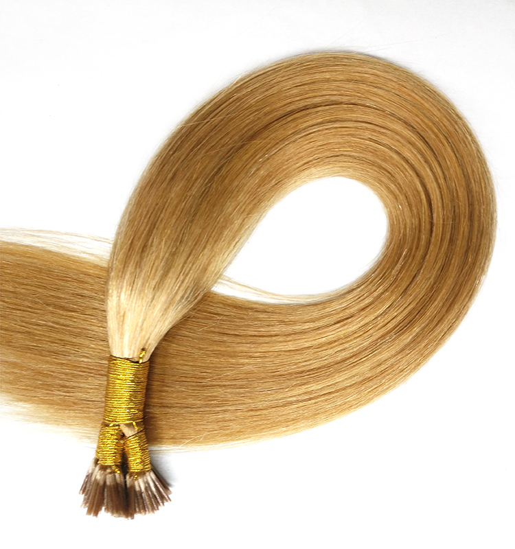 Brown color cuticle hair extension stick tip hair I tip