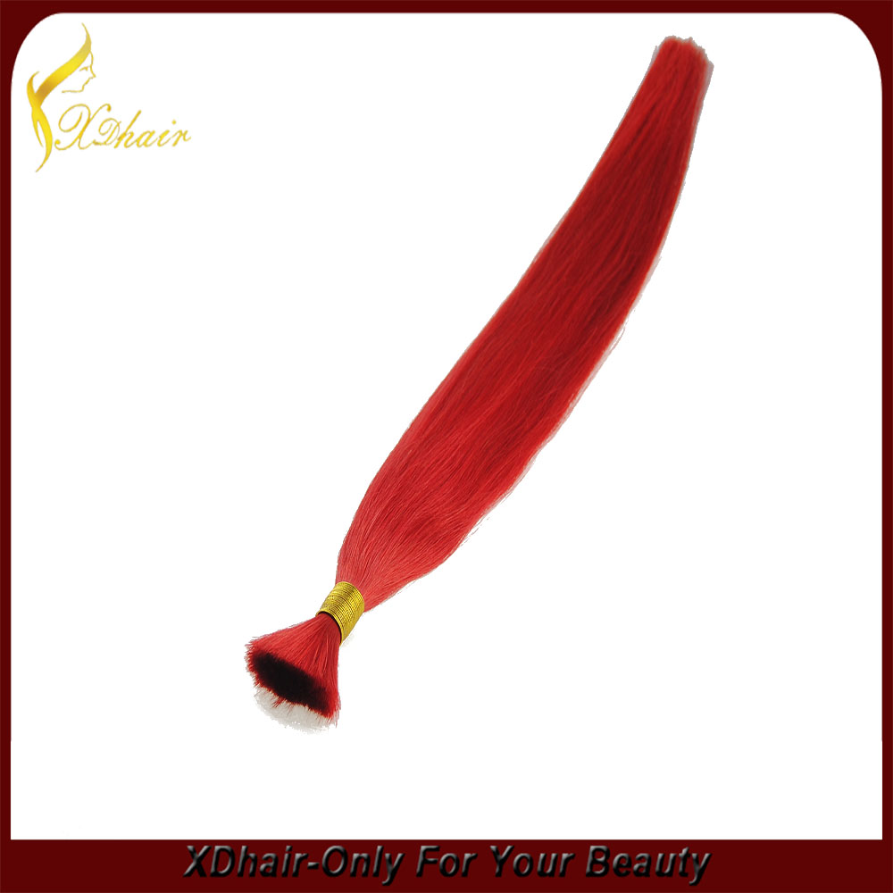 Cheap double drawn 100% human remy hair bulk