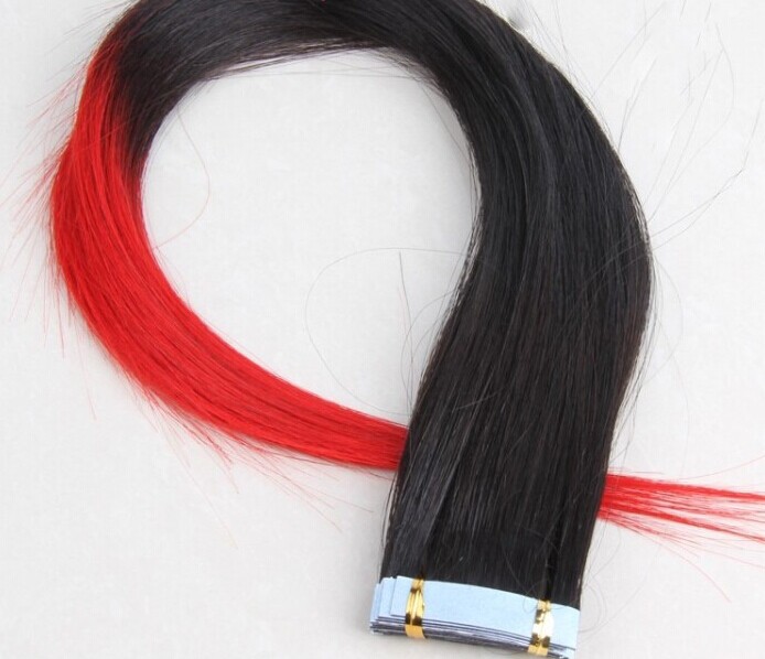 Cheap high quality human tape hair 100% virgin remy hair tape in hair extentions wholesale