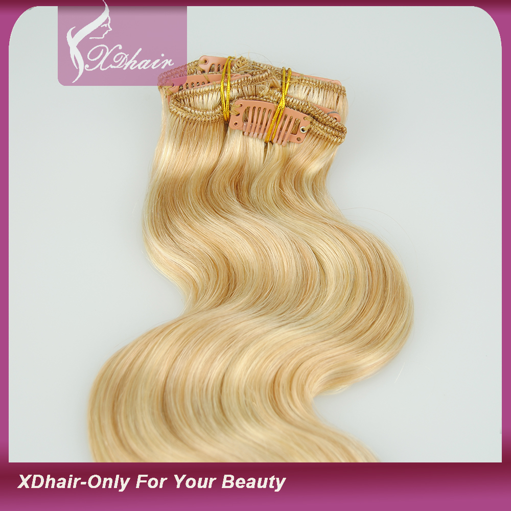 Clip in Hair Extensions 100% Human Hair High Quality Cheap Price Wholesale Alibaba Trade Assurance 120g