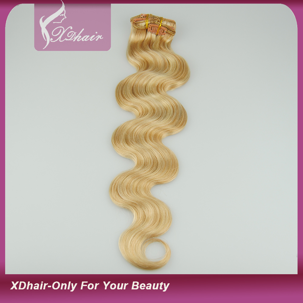 Clip in Hair Extensions 100% Human Hair High Quality Cheap Price Wholesale Alibaba Trade Assurance