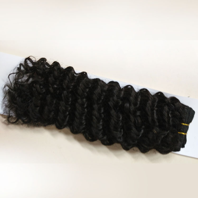 Deep wave human hair extension indian curly hair