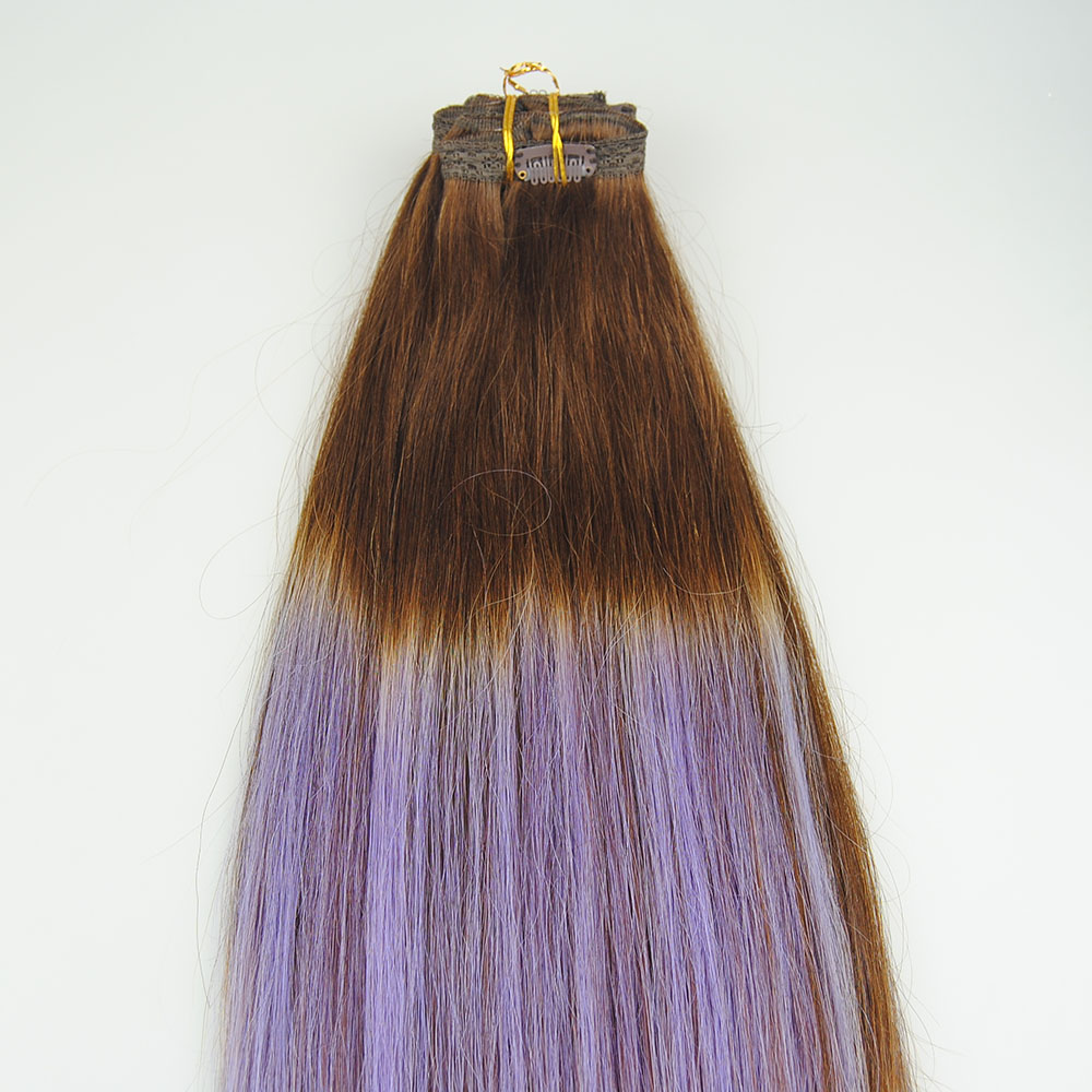 Dip dye human hair wave ombre hair extension grade 7a indian hair