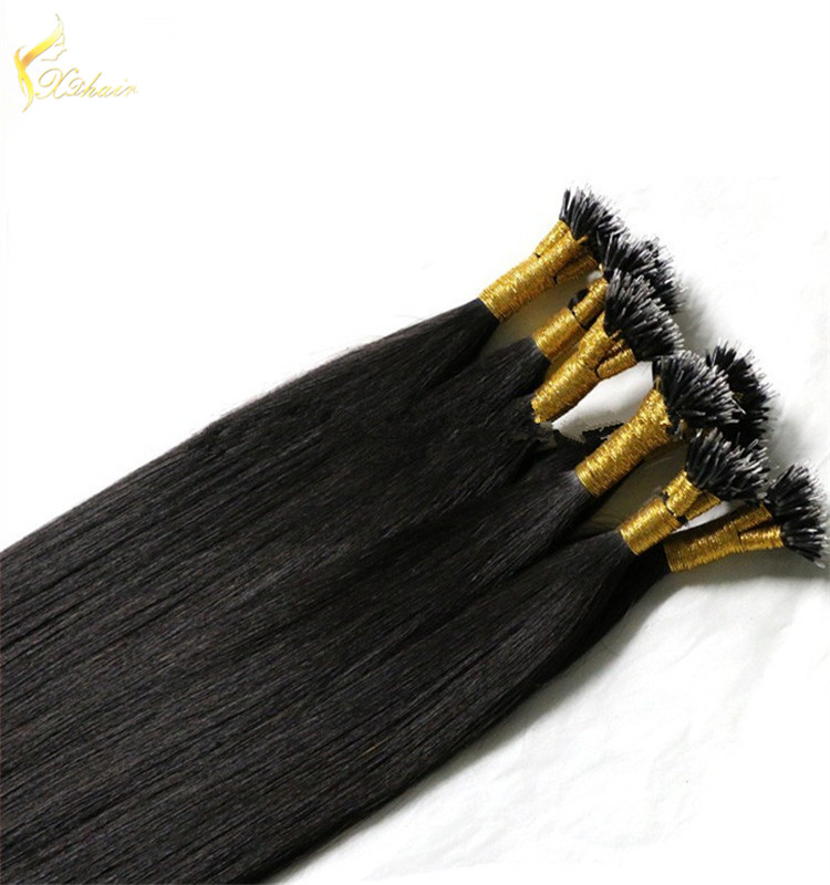 Double Drawn 0.8g 1g Remy Hair Extension Nano Ring Hair Extensions