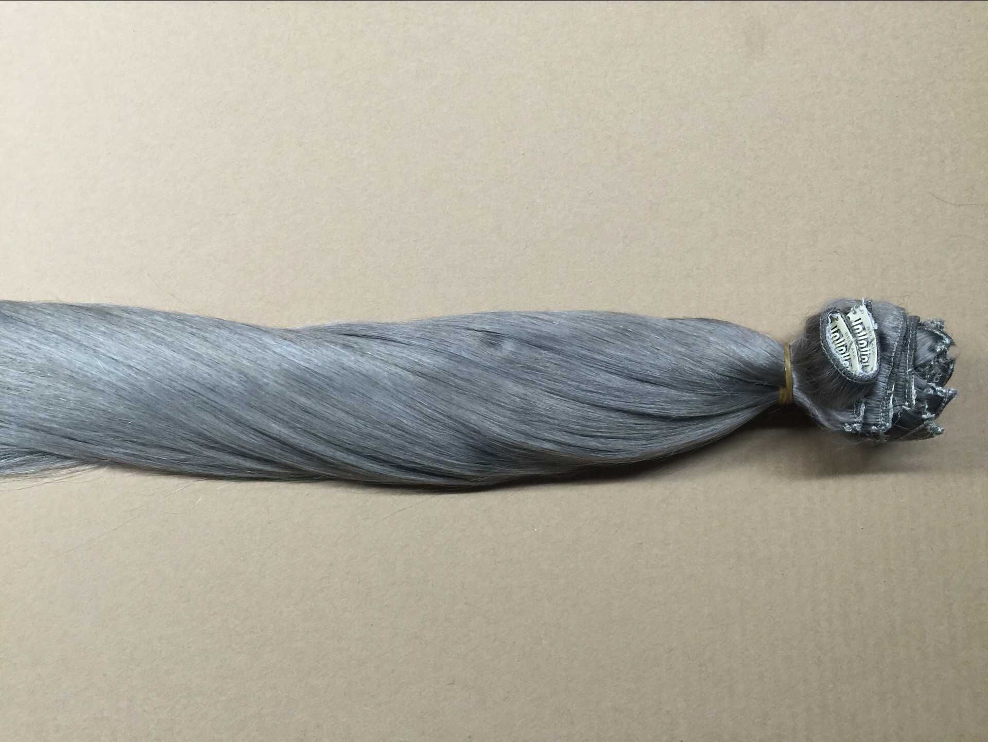 Double Drawn 220g Remy Cheap 100% Human clip in hair