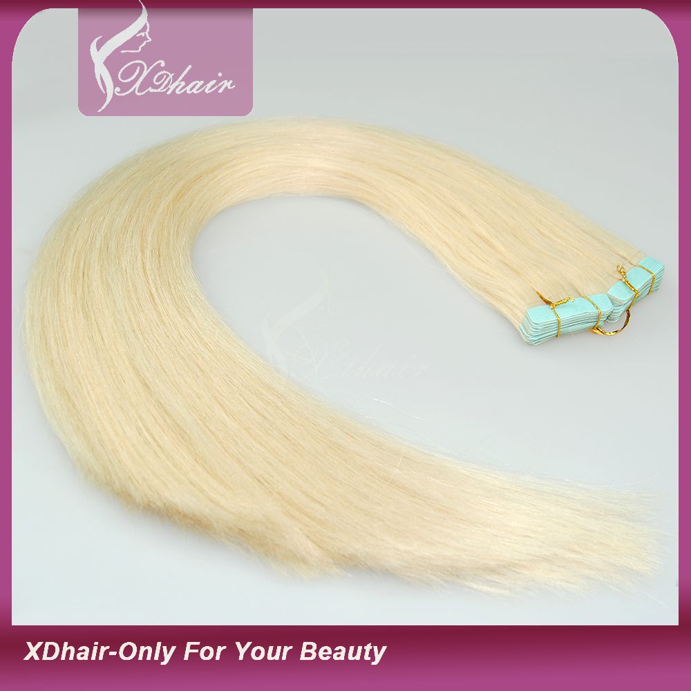 Factory Wholesale 6a Grade Virgin 100% Human Hair Straight Tape Hair Extensions
