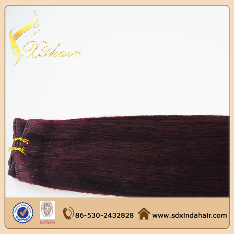 Factory price cheap ombre color hair weft