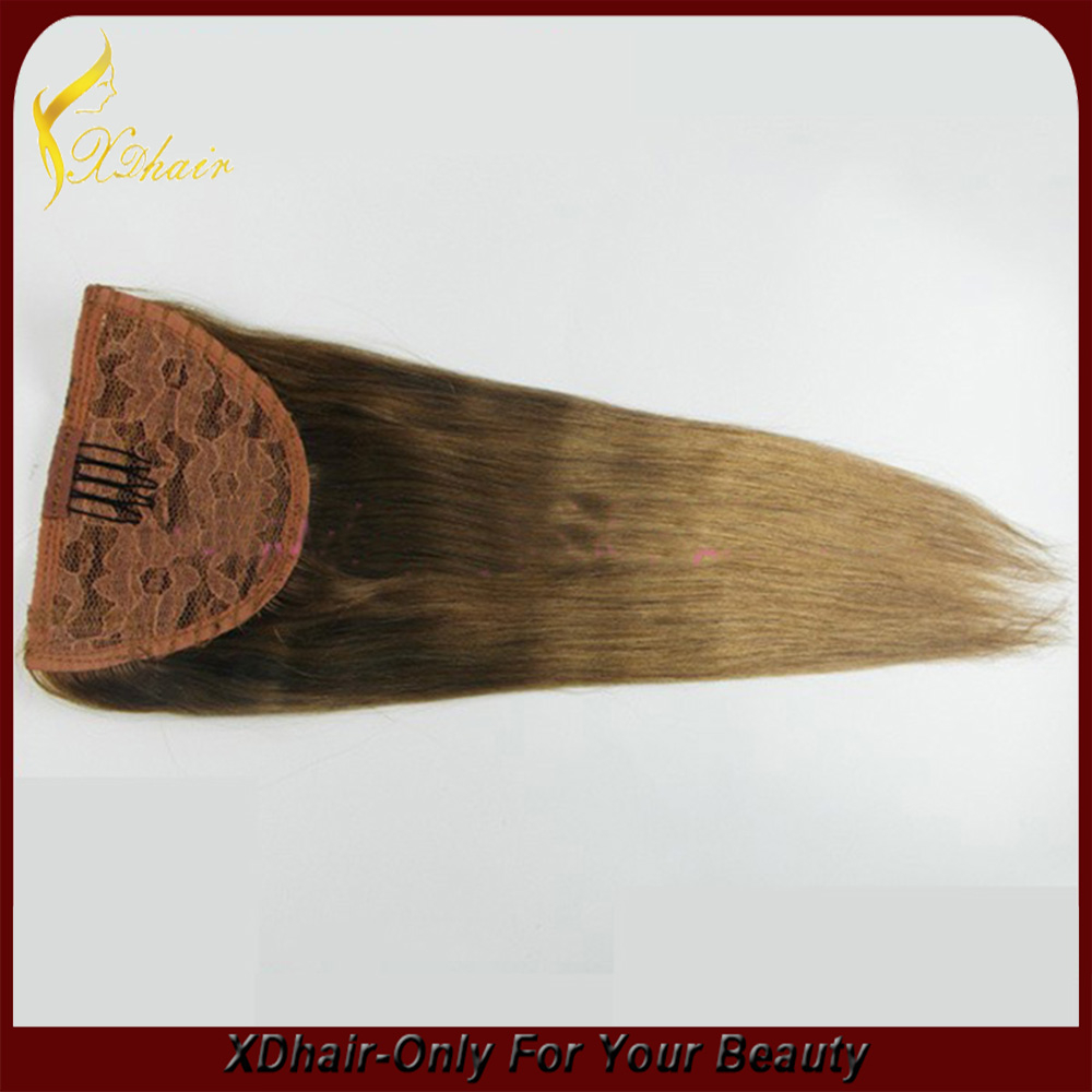 Factory price real human hair accessories ponytail