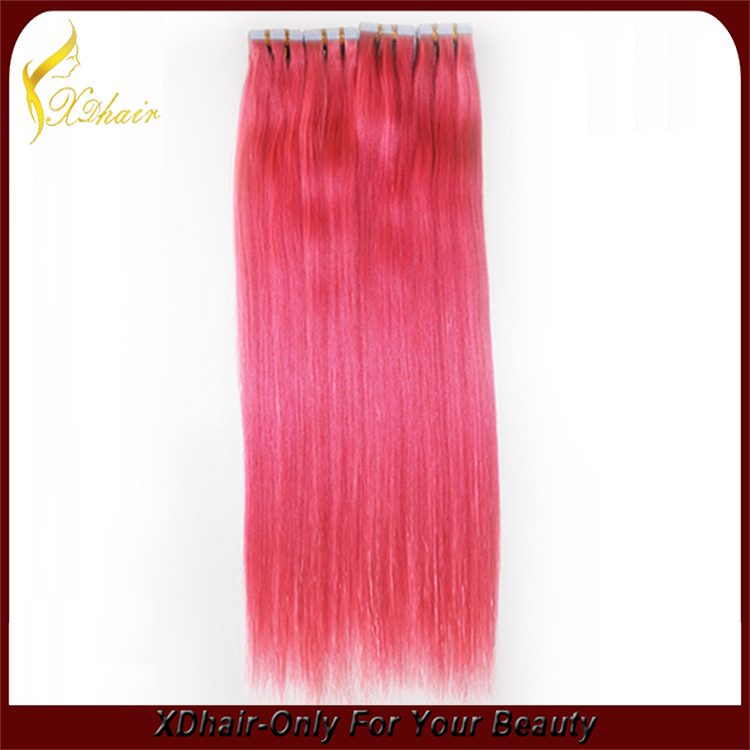 Fast shipping high quality 100% Indian virgin remy tape hair extension