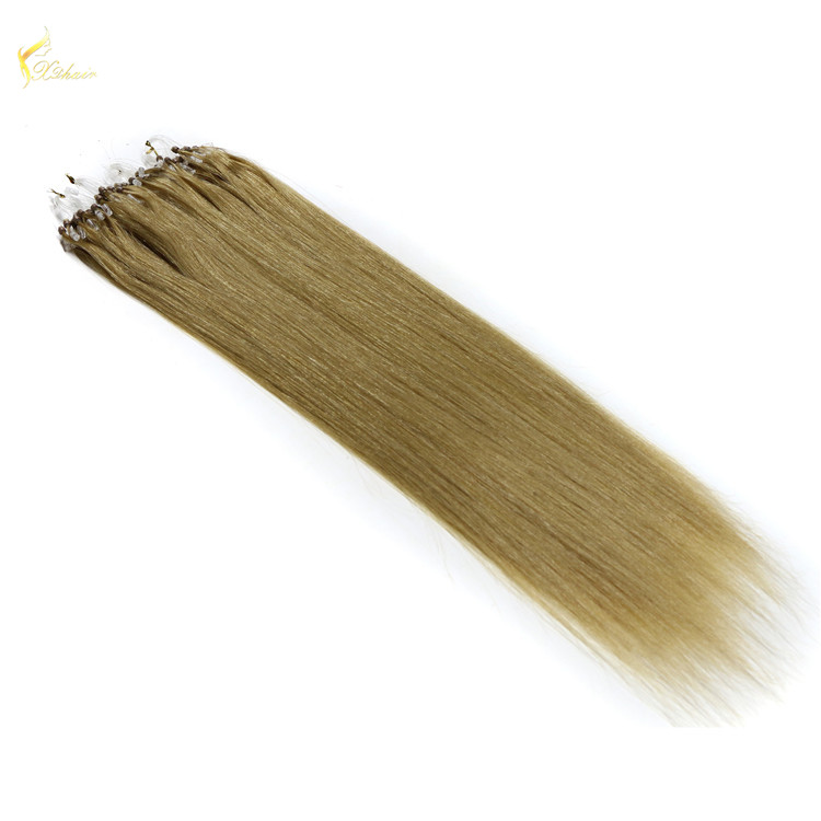 Featured Luxurious 100% Real Human Straight Micro Loop Hair Extensions
