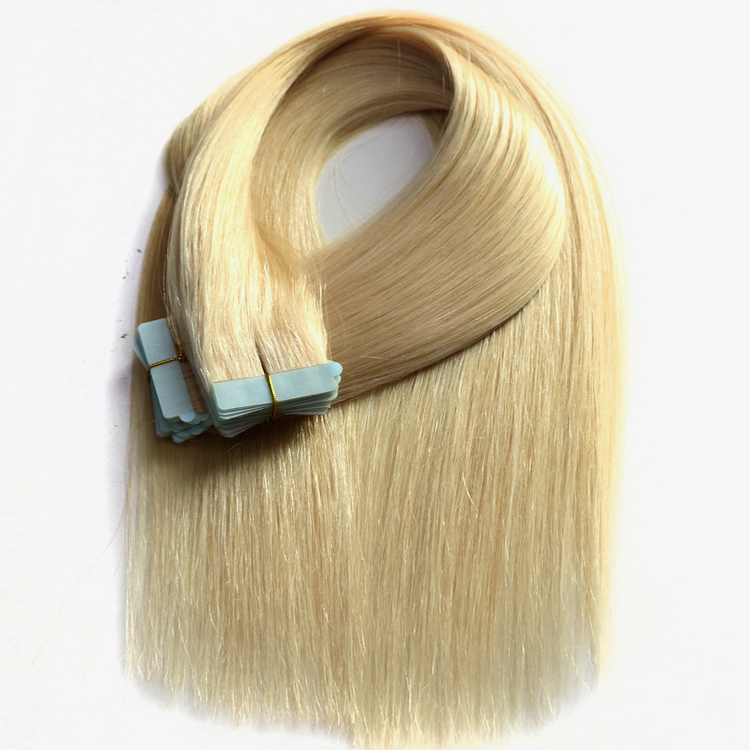 Good Feedback Full Cuticle 8A Grade Straight Wholesale 2.5g Tape Hair blonde