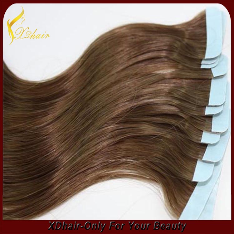 Grade 6A Brazilian Virgin Silky Straight hair wholesale remy tape hair extensions