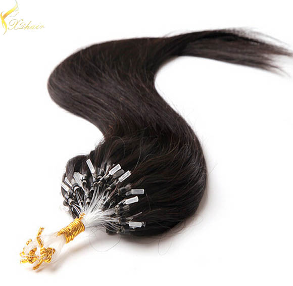Grade 7A unprocessed 100% cheap virgin indian micro ring hair top piece