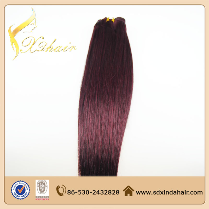 High quality silky straight human hair weft