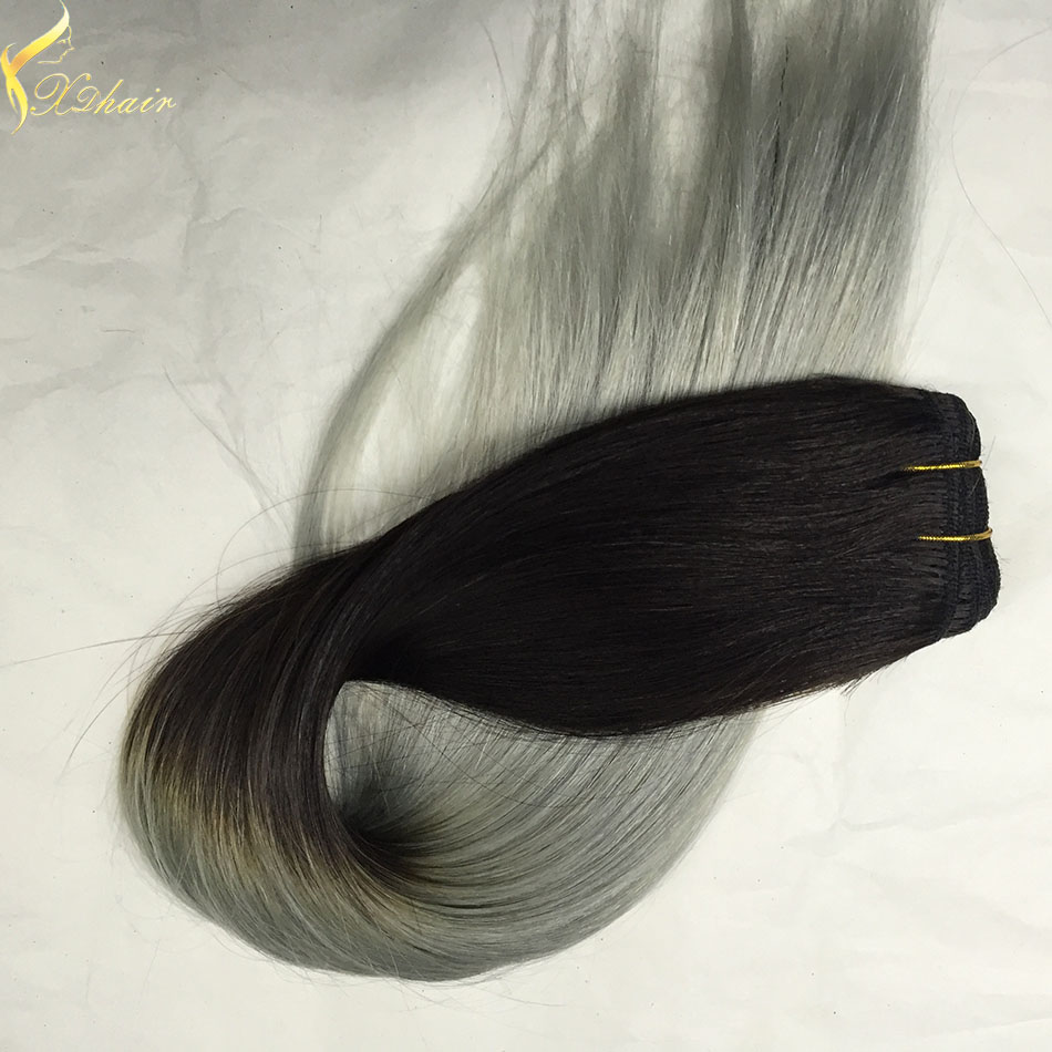 Hot Sale Remy Hair Hair Grade and Hair Weaving Hair Extension Two Tone Braiding Hair