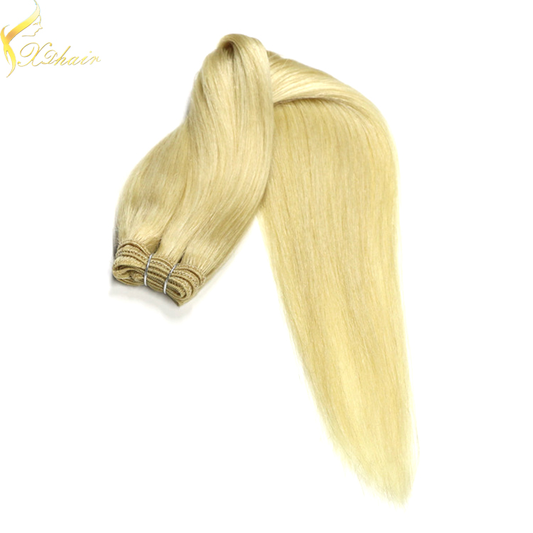 Hot selling trade assurance double weft 613 blonde hair dye