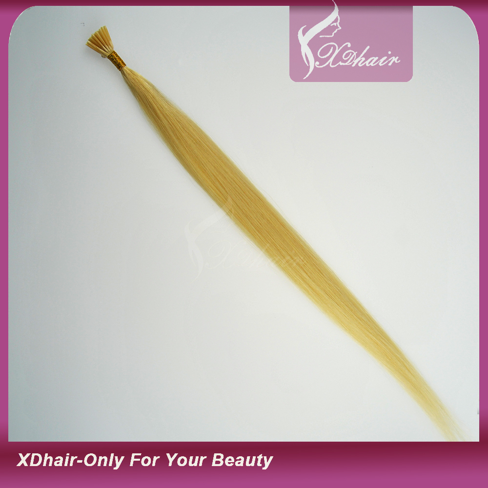 I tip human hair extensions 1g strand Wholesale remy human hair 100% human hair virgin brazilian hair