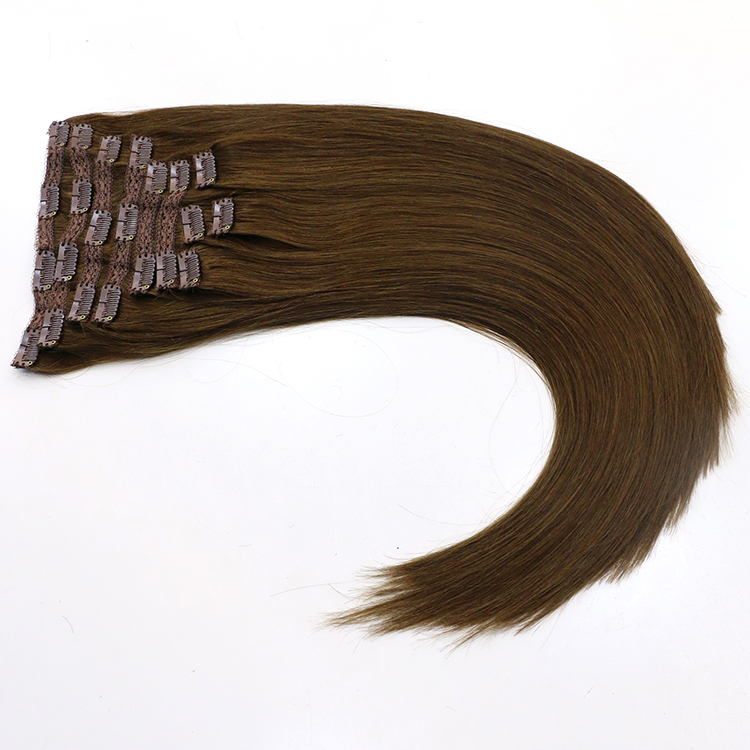 In stock fashion new styles 220g clip in hair extensions