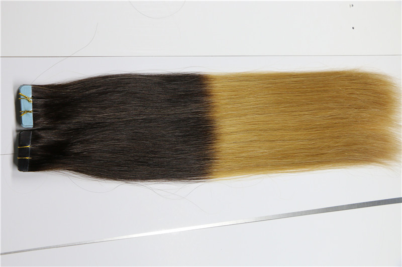 Long lasting all color straight malaysian tape hair extensions,100%