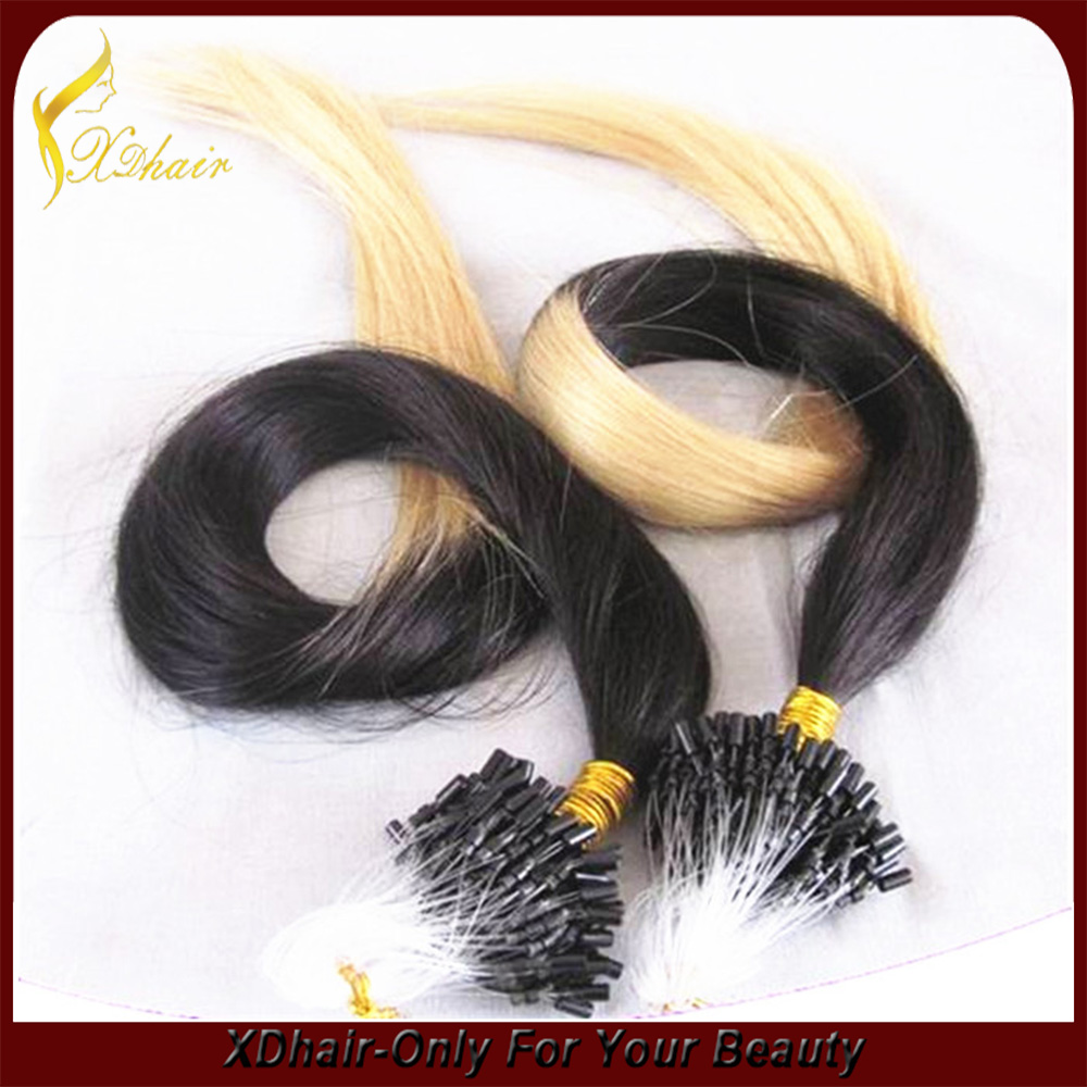 Micro Loop Ombre Colore di estensione dei capelli umani